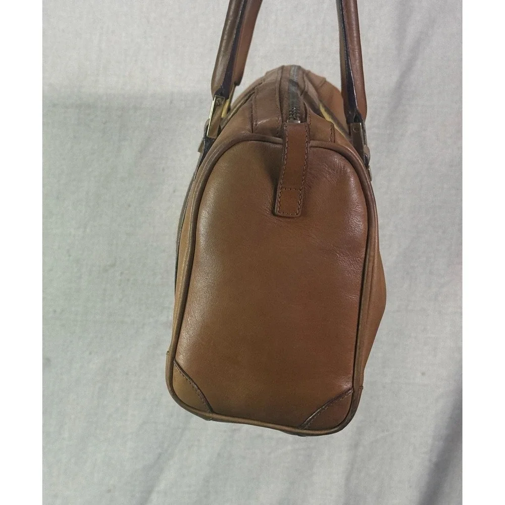 Vintage‎ Gucci Sherry Line Leather Boston Bag Tan Brown